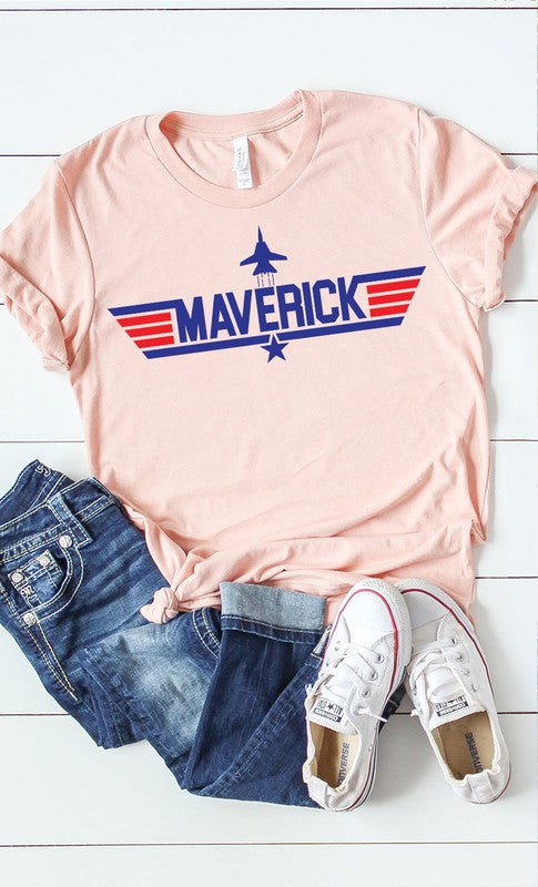 Top Gun Maverick Graphic Mom and Me Tee PLUS