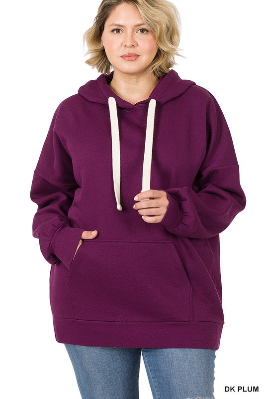 Plus Oversized Hoodie Longline Sweatshirt