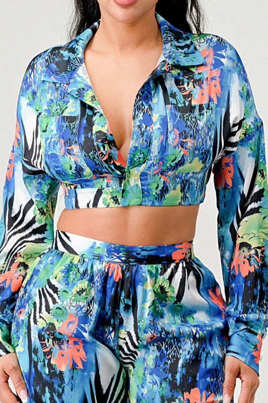 Tropical Mirage Palazzo Set