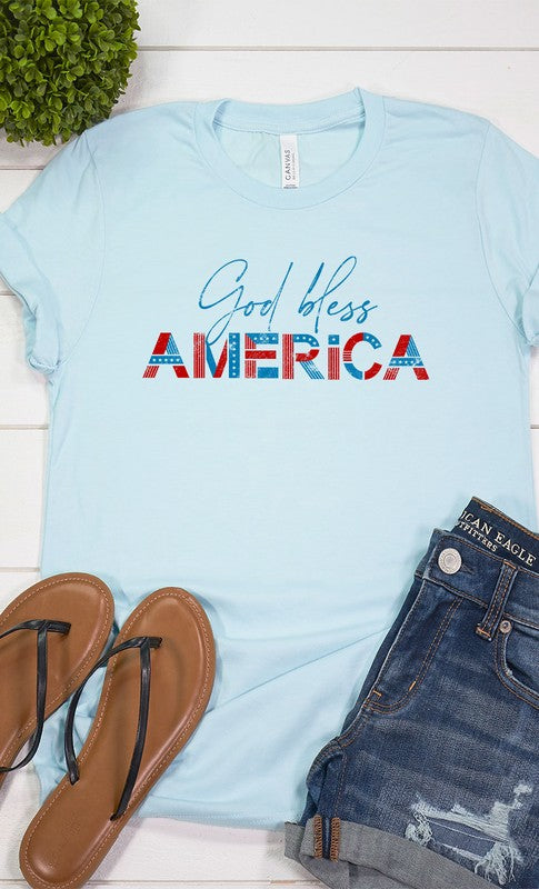 God Bless America Graphic Tee PLUS