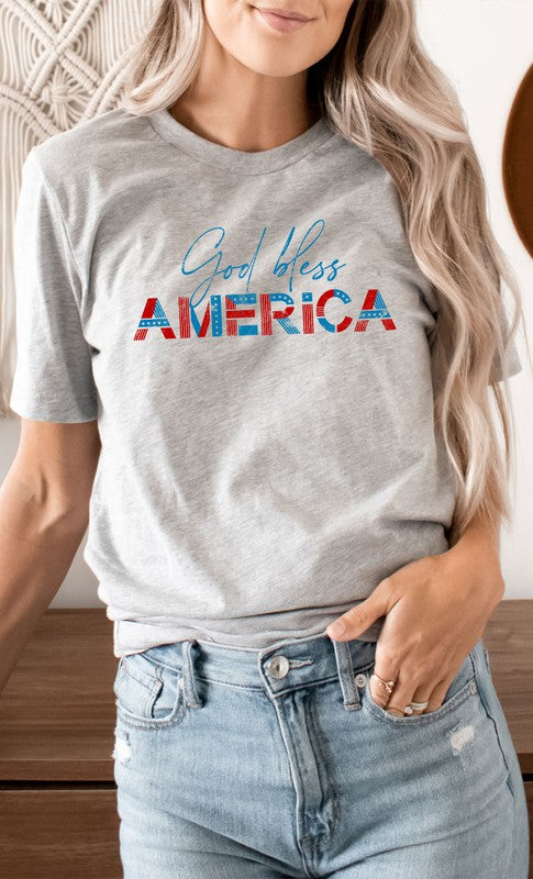 God Bless America Graphic Tee PLUS