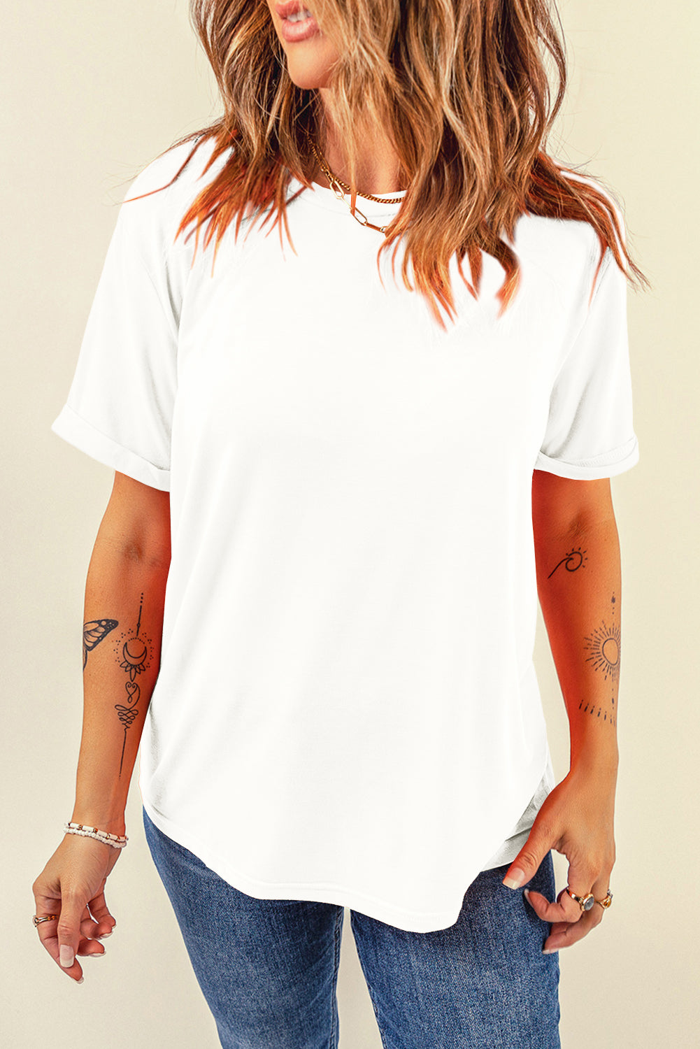 Round Neck Short Sleeve T-Shirt